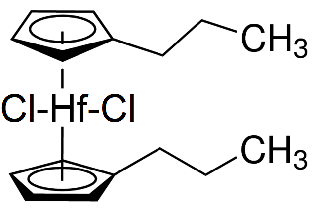 1,1-Dipropylhafnocene Dichloride - CAS:85722-06-1 - Bis(propylcyclopentadienyl)hafnium(IV) dichloride, (PrCp)2HfCl2